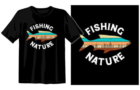 Fishing Nature, Fishing Vintage T-shirt