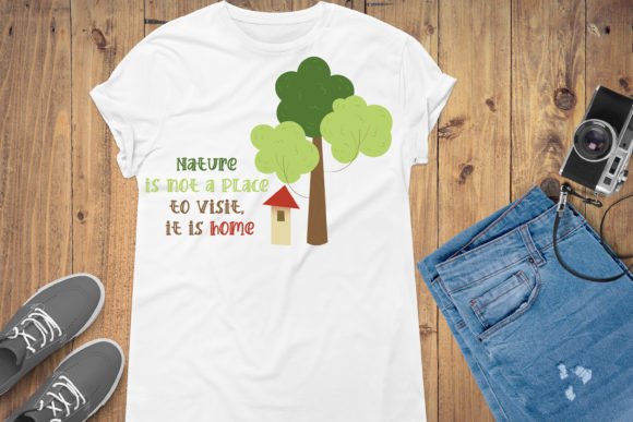 Nature is Home T-shirt Design Graphics