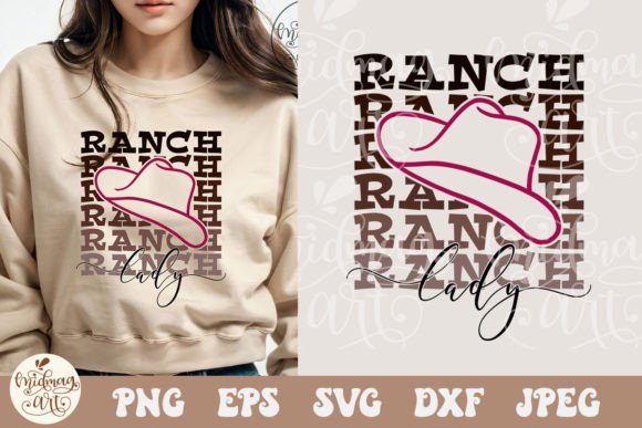 Ranch Lady SVG PNG: Graphics for T-Shirt Designs