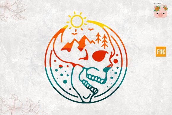 Skull Nature PNG File, Skull Nature SVG