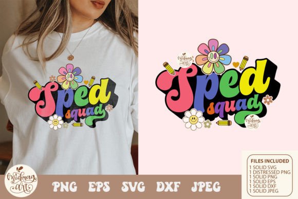 SPED Squad PNG Svg, Graphics & T-Shirt Designs